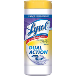 Lysol Dual Action Disinfecting Wipes, Citrus Scent, 35 Count