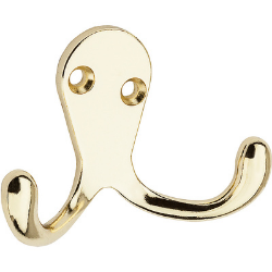 Brass Double Clothes Hook