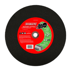 Diablo 12" Masonry High Speed Cut Off Disc, 1"