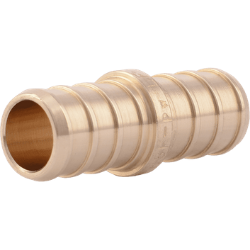 1/2" x 1/2" Brass Crimp Coupling