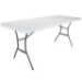 6' White Folding Table