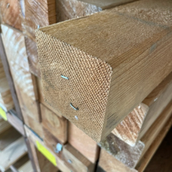 4 x 4 x 8 Knotty Western Red Cedar, S4S