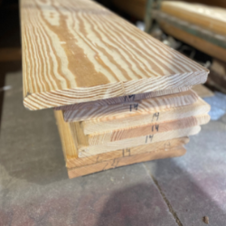 5/4" x 12" x 10' C & Better Southern Yellow Pine Stair Tread