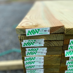 1" x 6" x 16' Pressure Treated Appearance Grade Board, .15 CA