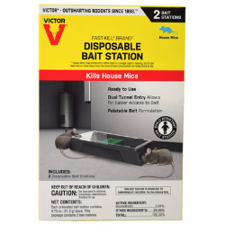 Disposable Mouse Poison Bait Station - 2-Pack