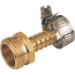 1/2" Brass Garden Hose Male Coupling with Clamps