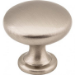 1-3/16" Satin Nickel Madison Cabinet Mushroom Knob