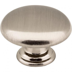 1-3/16" Satin Nickel Gatsby Cabinet Mushroom Knob