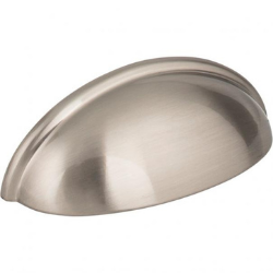 3" Satin Nickel Florence Cabinet Cup Pull