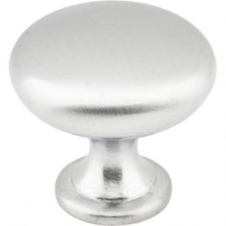 1-3/16" Brushed Chrome Madison Cabinet Mushroom Knob