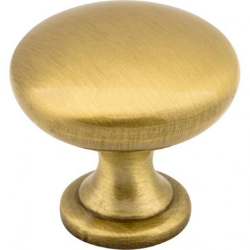 1-3/16" Satin Brass Madison Cabinet Mushroom Knob