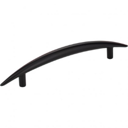 128 mm Matte Black Arched Verona Cabinet Pull