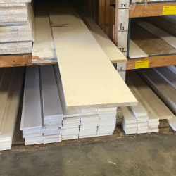 1" x 12" x 16 Finger-Jointed Primed Spruce Board, S4S