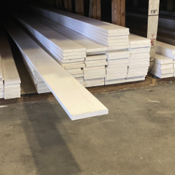 1" x 6" x 16 Finger-Jointed Primed Spruce Board, S4S