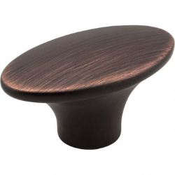 1-7/8" Brushed Oil Rubbed Bronze Oval Hudson Cabinet Knob