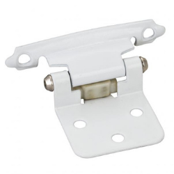 Traditional 1/2" White Overlay Hinge