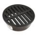 4" Black Corrugated Round Grate