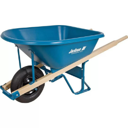 6 cu. ft. Contractors Wheelbarrow With Flat Free Tire