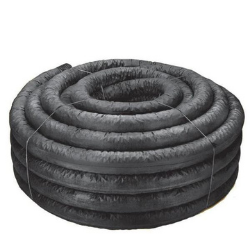 4" x 100' Perforated Draining Tubing with Sock