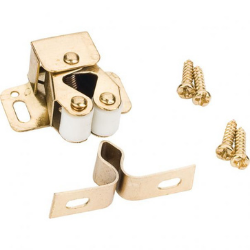 Polished Brass Double Roller Catch