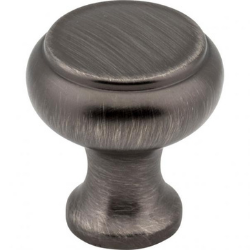 1-3/16" Brushed Pewter Button Westbury Cabinet Knob