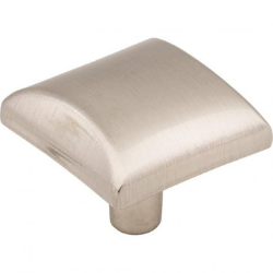 1-1/8" Satin Nickel Square Glendale Cabinet Knob