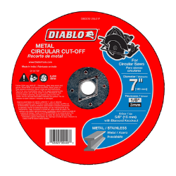 Diablo 7" Metal Circular Cut Off Disc