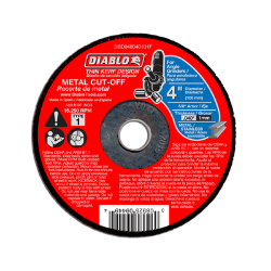 Diablo 4" Metal Cut Off Disc - Thin Kerf