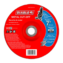 Diablo 7" Metal Cut Off Disc - Type 27