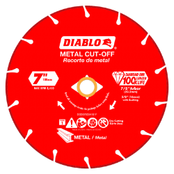 Diablo 7" Diamond Metal Cut-Off Blade