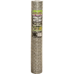 1" x 24" x 25' Galvanized Poultry Netting, 20 Gauge