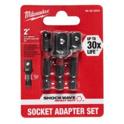 Shockwave 3PC Impact Socket Adapter Set