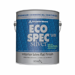 Eco Spec WB Silver Flat Finish, White Base - 1 Gallon