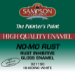 Sampson No Mo Rust Inhibitive Alkyd Enamel, Hunter Green