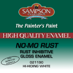 Sampson No Mo Rust Inhibitive Alkyd Enamel, Brick Red