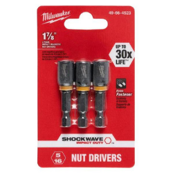 Shockwave 1-7/8" Mag Nutdriver 5/16" 3 Pack