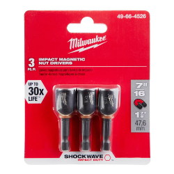 Shockwave 1-7/8" Mag Nutdriver 7/16" 3 Pack