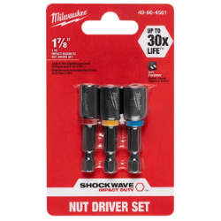 Shockwave 3PC 1-7/8 Impact Magnetic Nut Driver Set