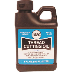 Clear Thread Cutting Oil, 1/2 Pint