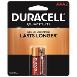 Quantum AAA Alkaline Batteries, 2 Pack