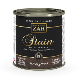 ZAR Interior Oil Base Stain, Black Caviar - 1/2 Pint