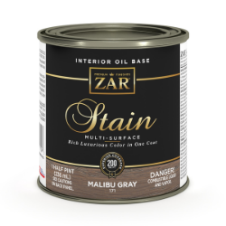 ZAR Interior Oil Base Stain, Malibu Gray - 1/2 Pint