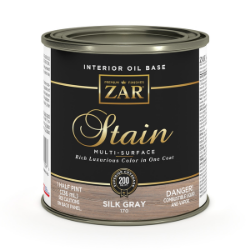 ZAR Interior Oil Base Stain, Silk Gray - 1/2 Pint