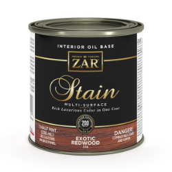 ZAR Interior Oil Base Stain, Exotic Redwood - 1/2 Pint