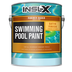 Rubber Based Satin Pool Paint, Blue Ocean - 1 Gallon