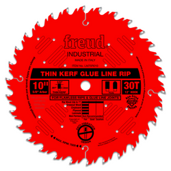 10" Thin Kerf Glue Line Ripping Circular Saw Blade, 30 Teeth