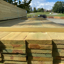 5/4 x 6 x 16 Rough Sawn Treated Pine Fence Board