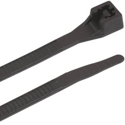 6" Black Nylon Cable Ties, 100 Pack