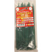 8" Green Cable Ties, 50 Lb. Strength - 100 Pack