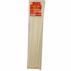 17" Natural Cable Tie, 50 Count - 175 Lbs